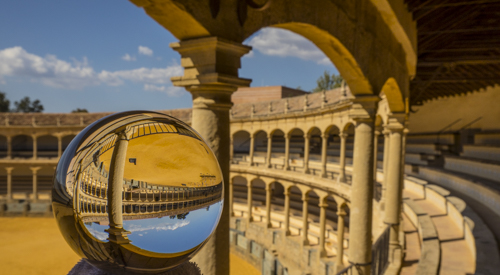 Crystal ball, Ronda, Spain,