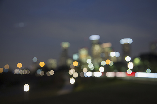 Blurry Houston Skyline KAC0511